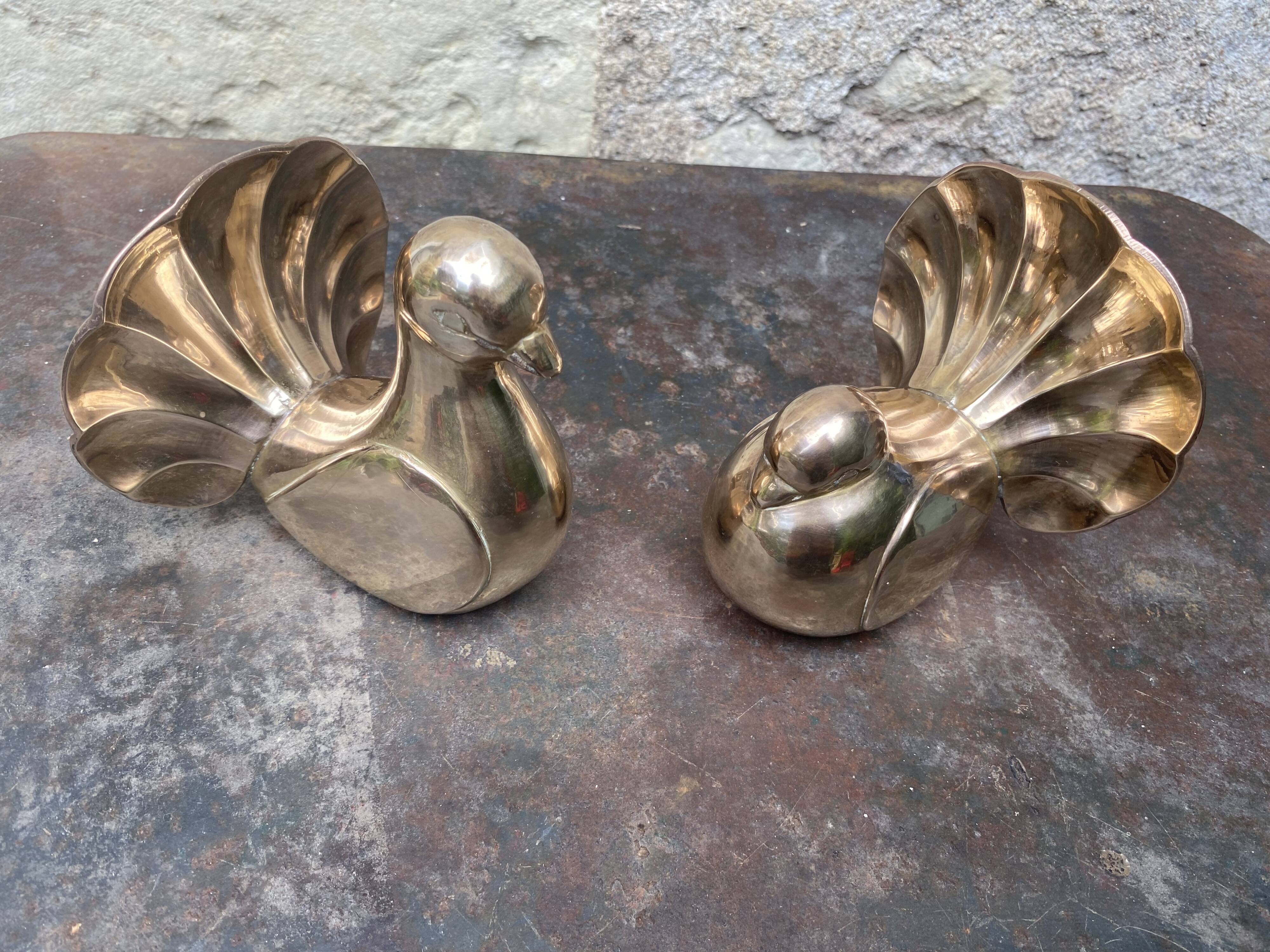 Vintage brass pigeon book greenhouse