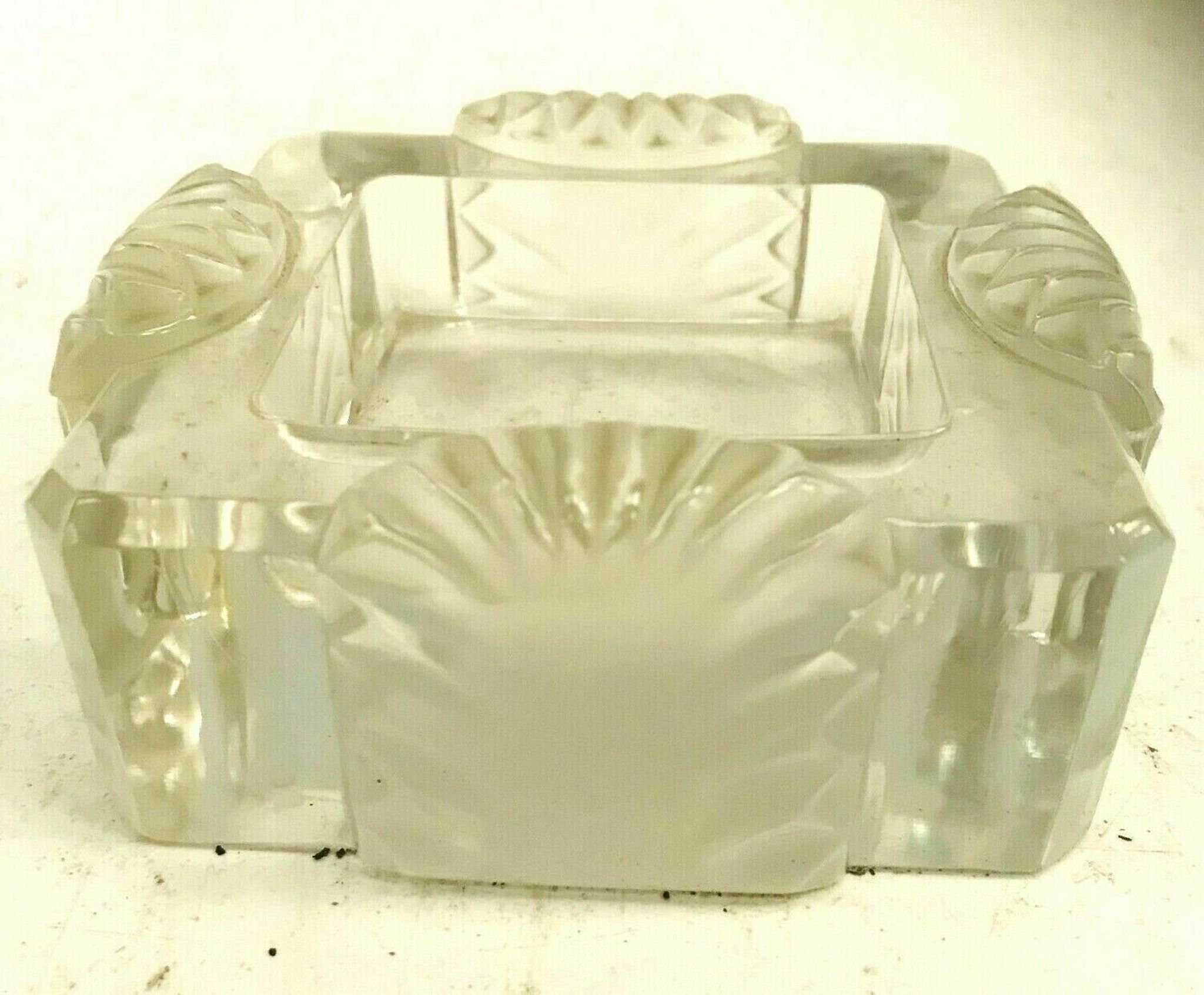 Empty crystal pocket of the 20th century Lalique house