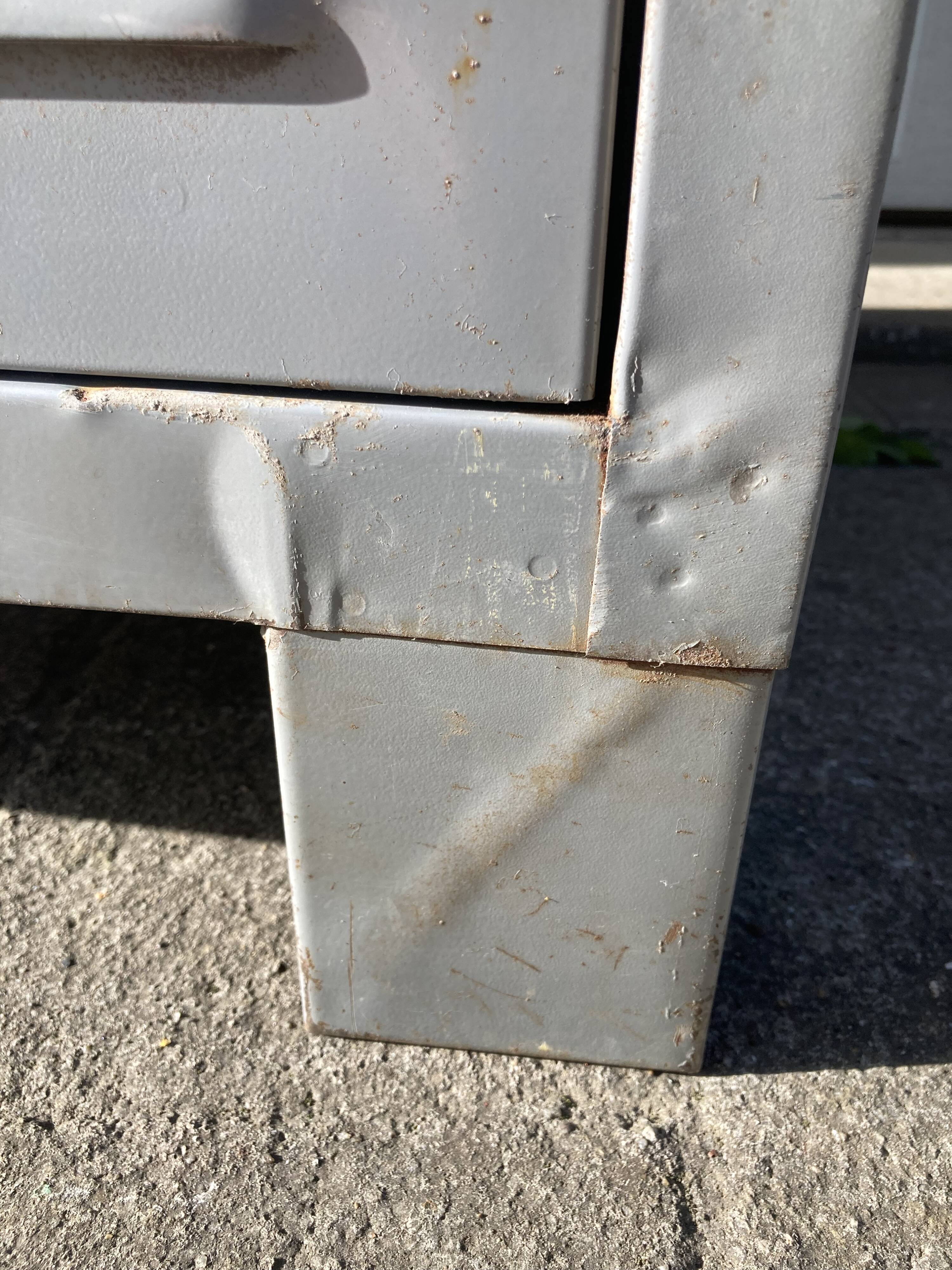 Two-door metal locker