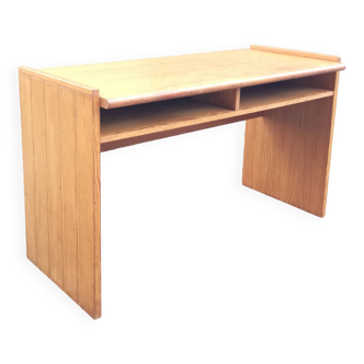 Bureau console à casiers, 130 x 60