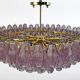 Carlo Scarpa Style Mid-Century Murano Glass Poliedri Chandelier by Venini