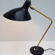 Black office vintage lamp by Jean Boris Lacroix - 1965