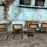 Set of 4 Cesca chairs by Marcel Breuer