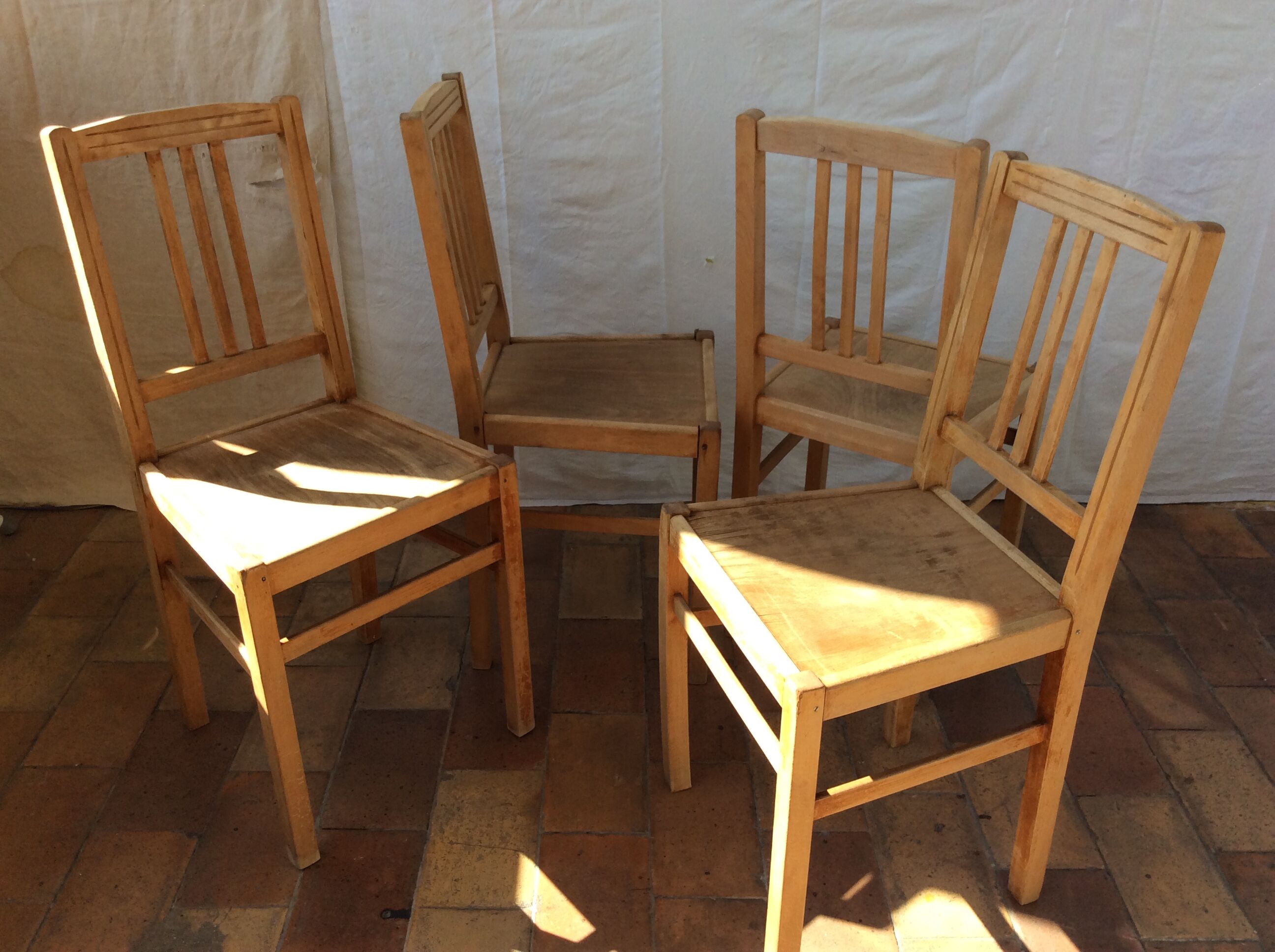 4 vintage chairs
