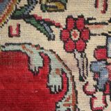 Tapis persan fait à la main en laine rouge 283x420cm