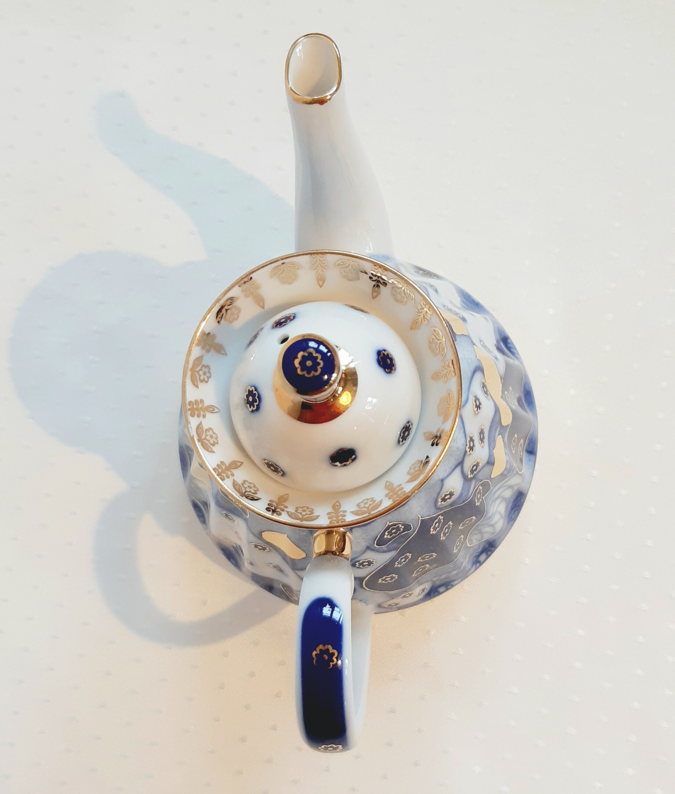 Russian porcelain teapot Lomonosov