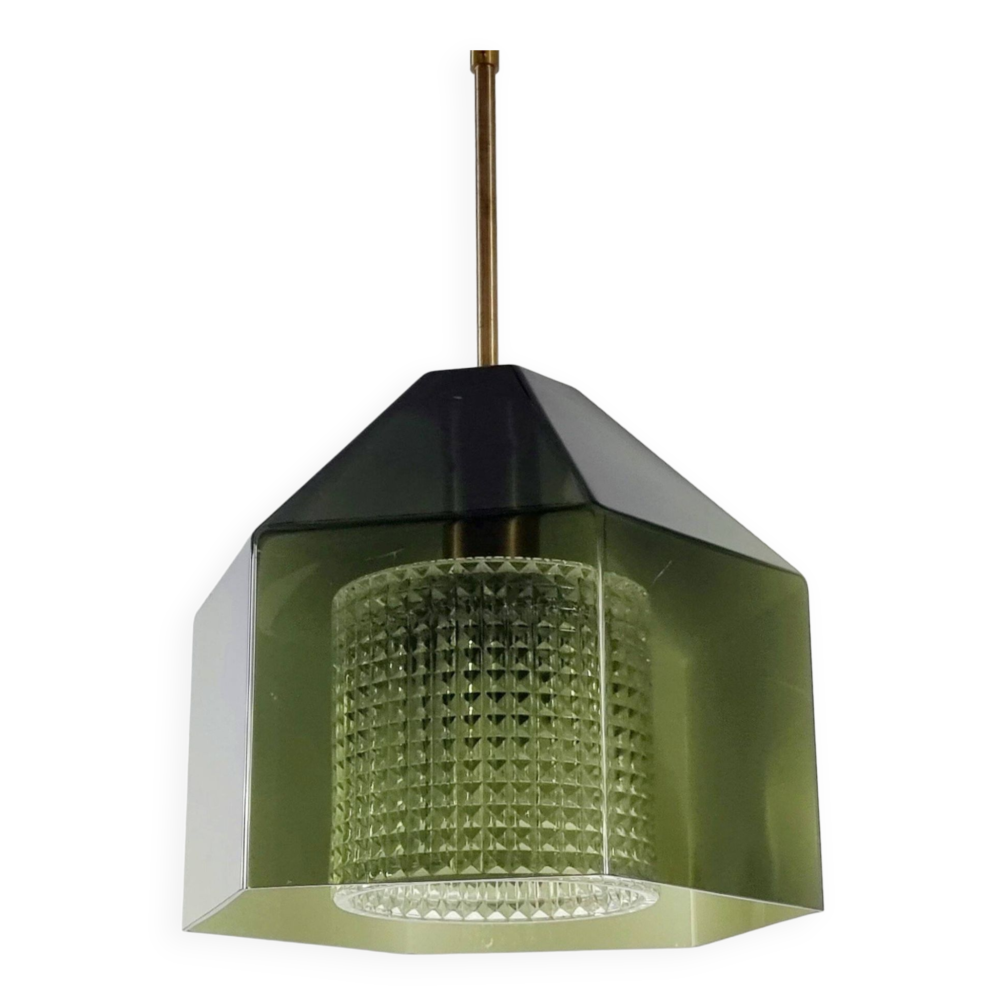 Mid-Century Scandinavian Glass Ceiling Light by Carl Fagerlund for Orrefors, 1960s