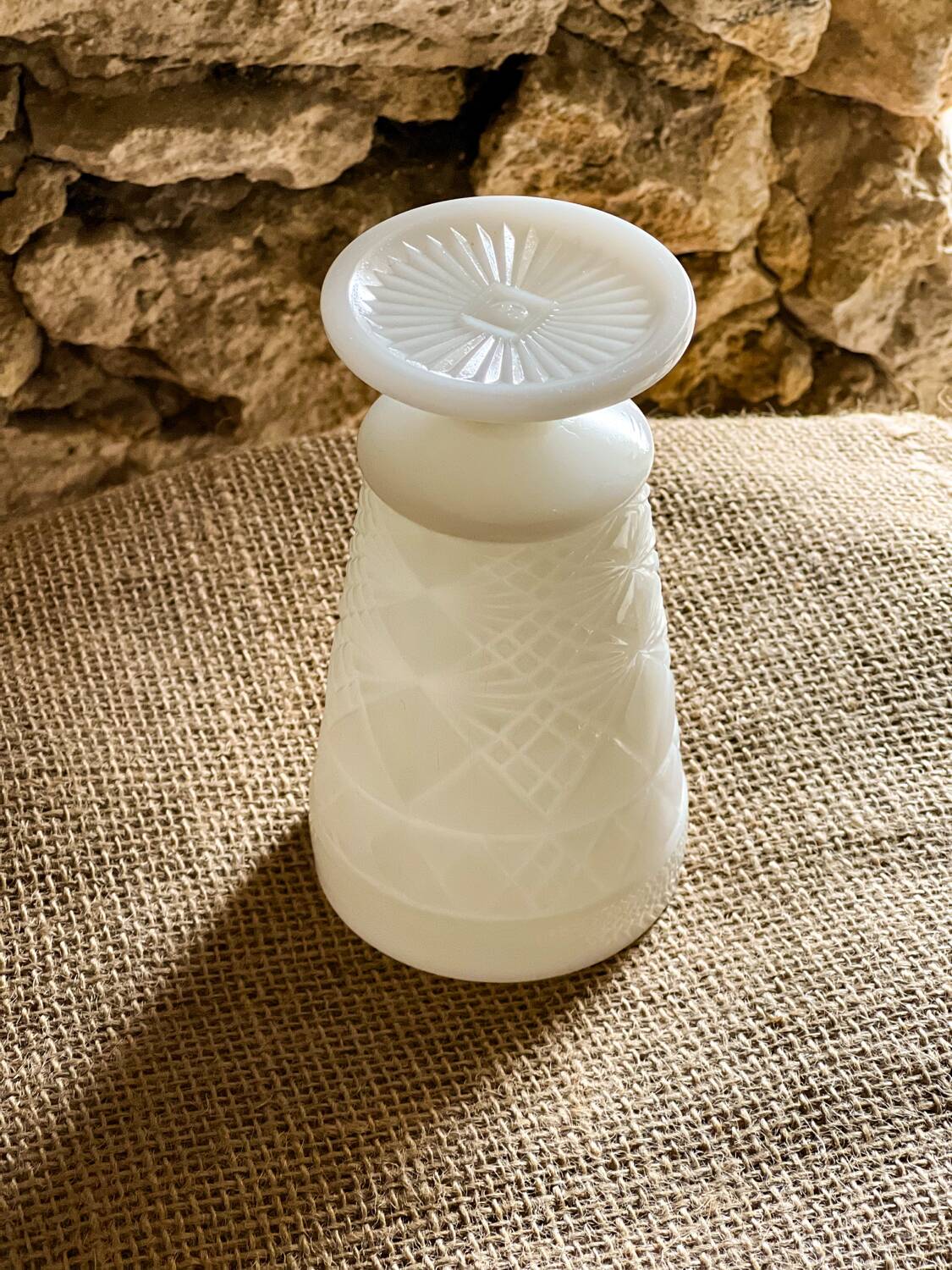 Big Top Peanut Butter Cup in Milk Glass Opaline Glass
