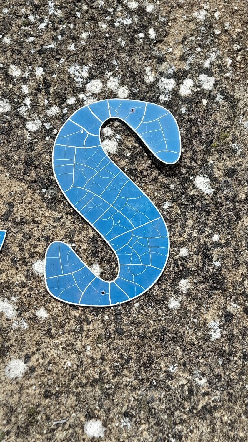 Lot of letters of sign