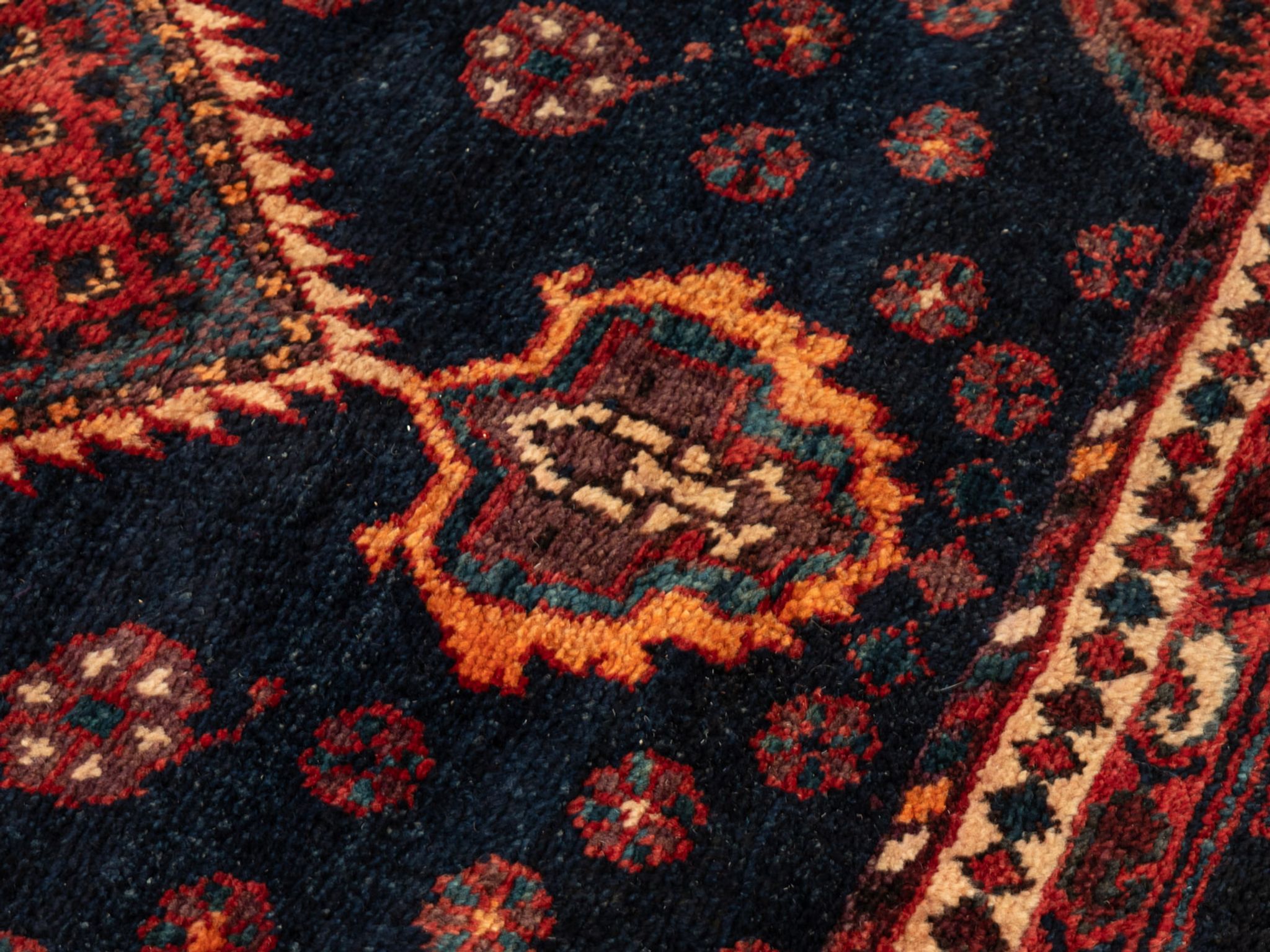 Tapis Hamadan des années 1960 143 x 326