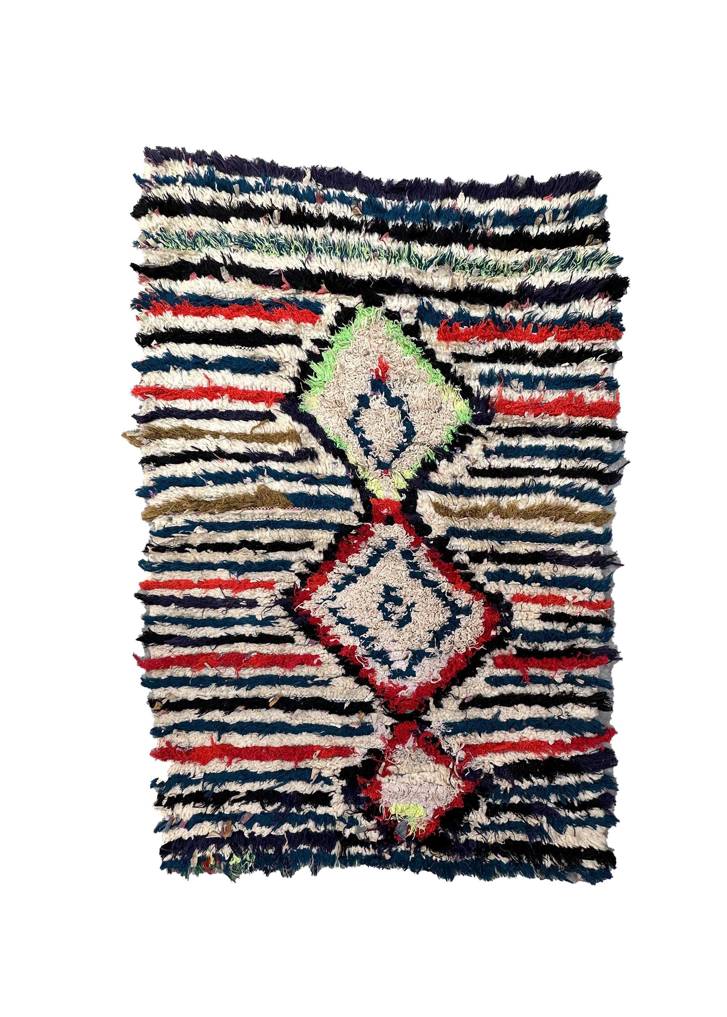 Azilal colorful Moroccan rug - 140 x 95 cm.
