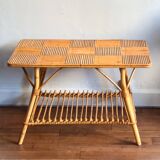 Vintage bamboo/rattan coffee table