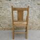 Light wooden neo-rock chair and 1940s mulella seat