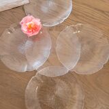 5 assiettes arcoroc fleur