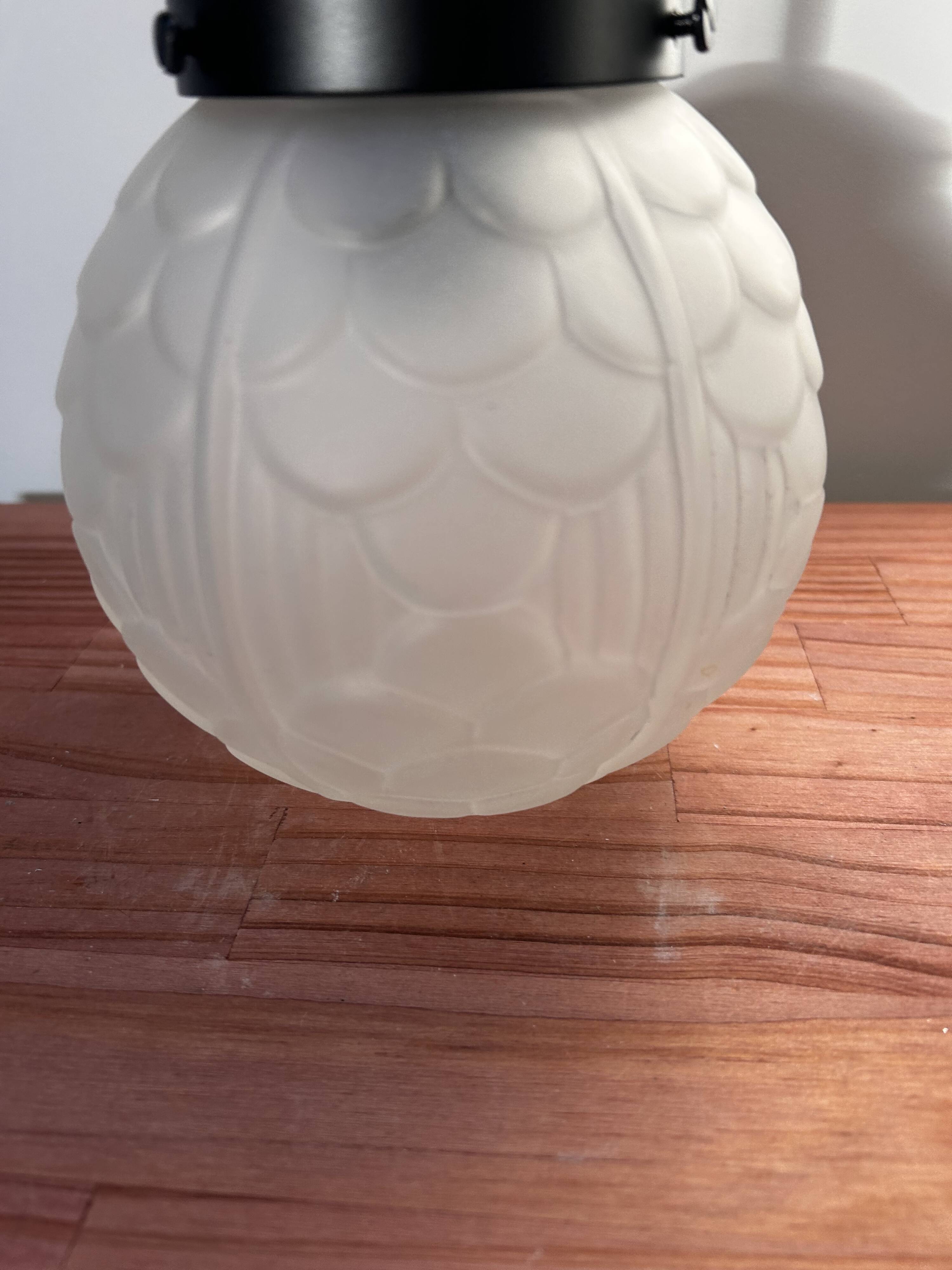 Black art deco wall light