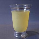 Vase granité bandeau jaune