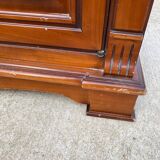 Louis Philippe country wooden sideboard with 2 drawers and 3 doors 126cm