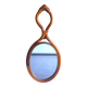 Miroir en rotin 1960
