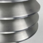 Space age aluminum mushroom dome lamp by Hans Agne Jakobsson for Markaryd, Sweden 1960s