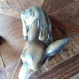 Large ceramic fawn or doe.