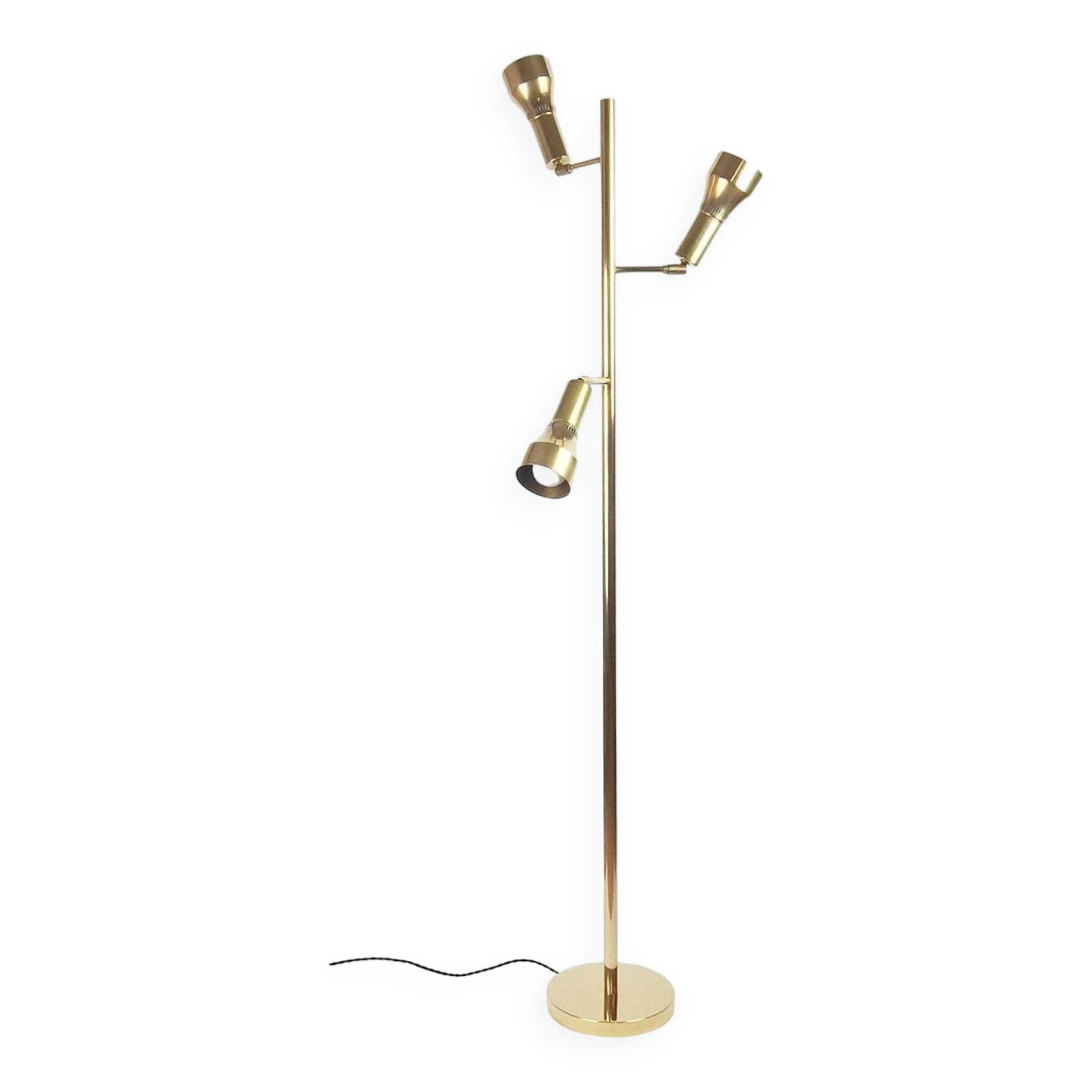 Brass floor lamp from the 1960s