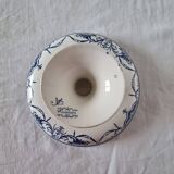 Plat compotier ancien moustiers jules vieillard bourdeux sur socle, fin 19è