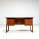 Svend Age Madsen freestanding desk in teak H.P. Hansen Denmark 1960