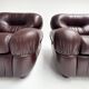 Fauteuil lounge italien attribué à Sapporo, années 1970
