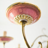 Flemish Ceramic Floral Chandelier