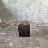 Low stool in old Asian monoxyl teak