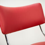 Italian Chrome Dinning Chairs, 1950s, Set of 2