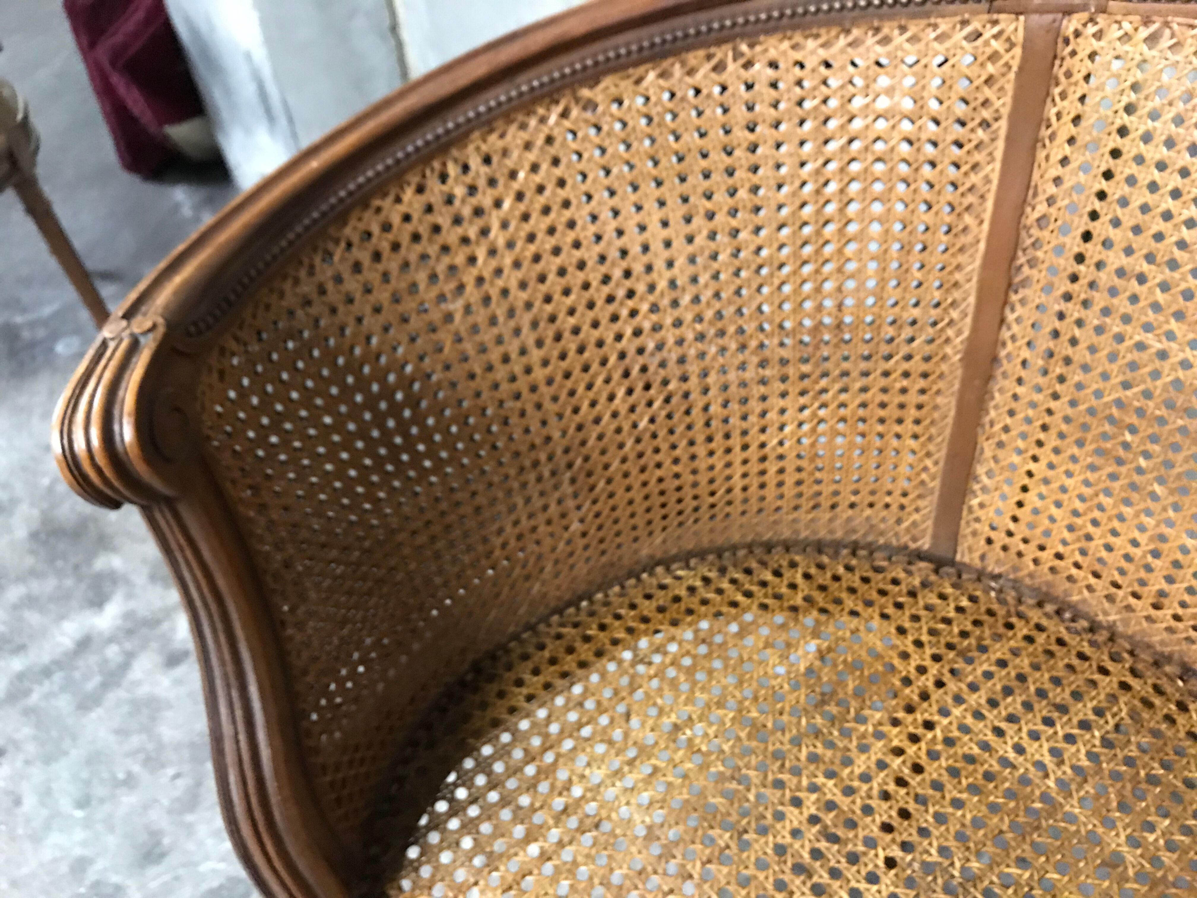 Sofa - Louis XVI cannage bench