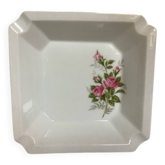 Large ashtray pink Limoges roses