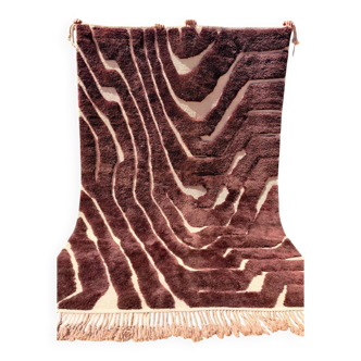 Mrirt rug 300x200 cm – Thick premium wool, abstract chocolate pattern