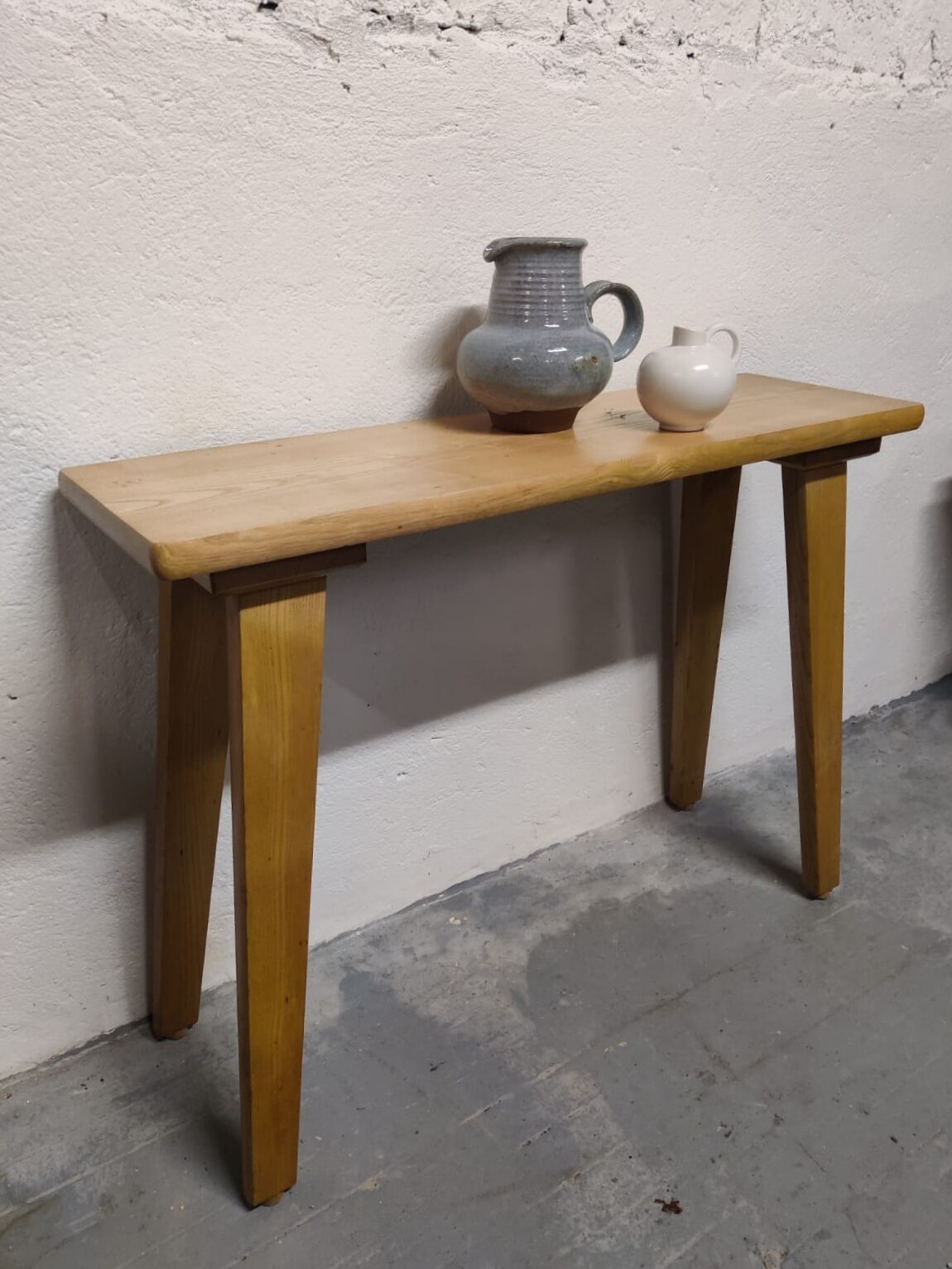 Vintage solid wood console