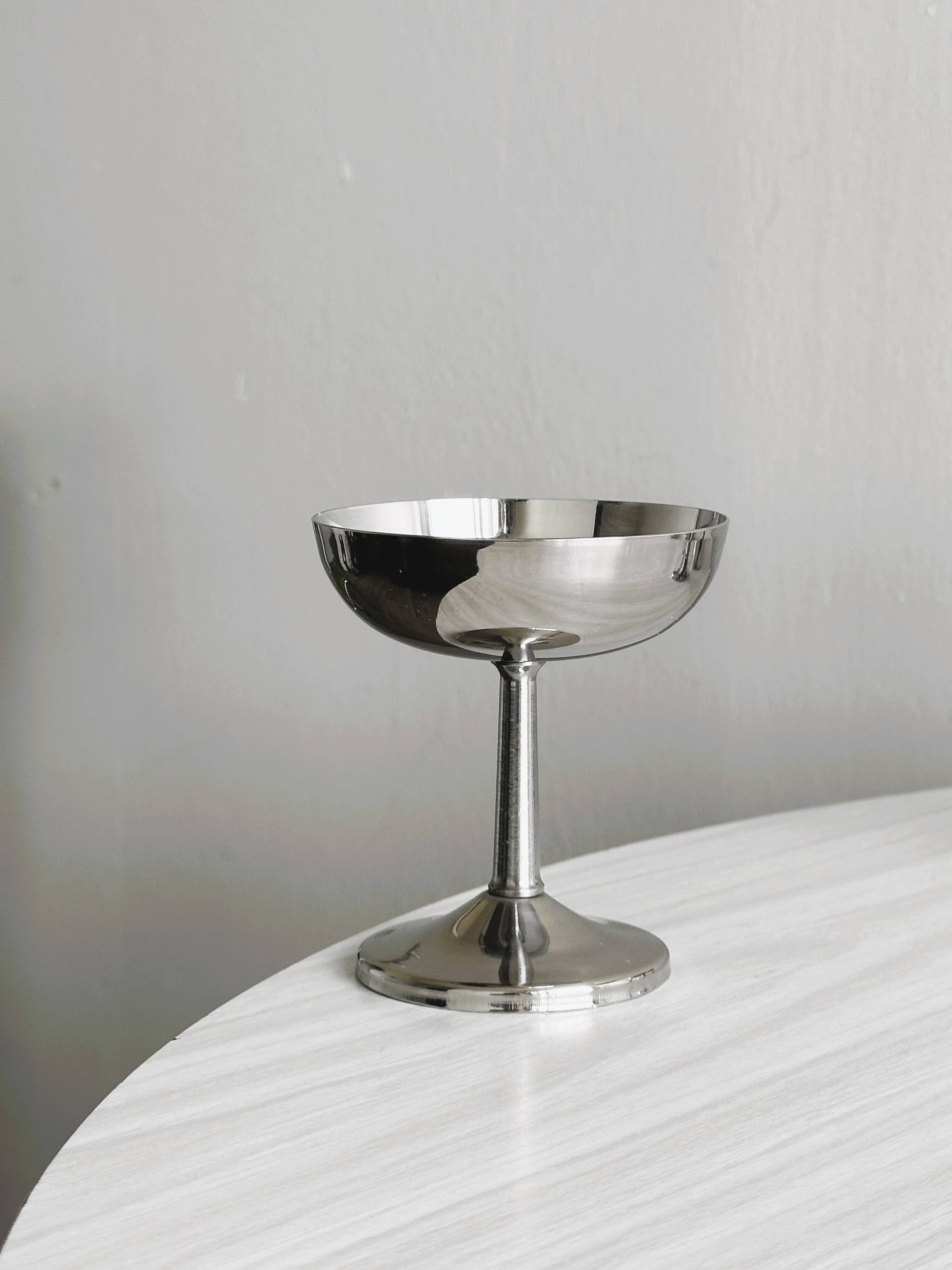 6 stainless steel footed bowls, Letang Remy style