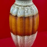 Modernist vase gadrons sheurich 205-40 lava orange w.germany vintage alle