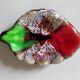 Vallauris vintage leaf ashtray bowl empty pocket