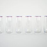Set of six glasses, Italian design, 1970s, made in Italy