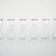 Set of six glasses, Italian design, 1970s, made in Italy