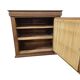 Vintage deep wooden display cabinet / mini cabinet