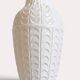 Vase en céramique blanche émaillée de style mid-century par Bay Keramik, Allemagne de l'Ouest, années 1950.