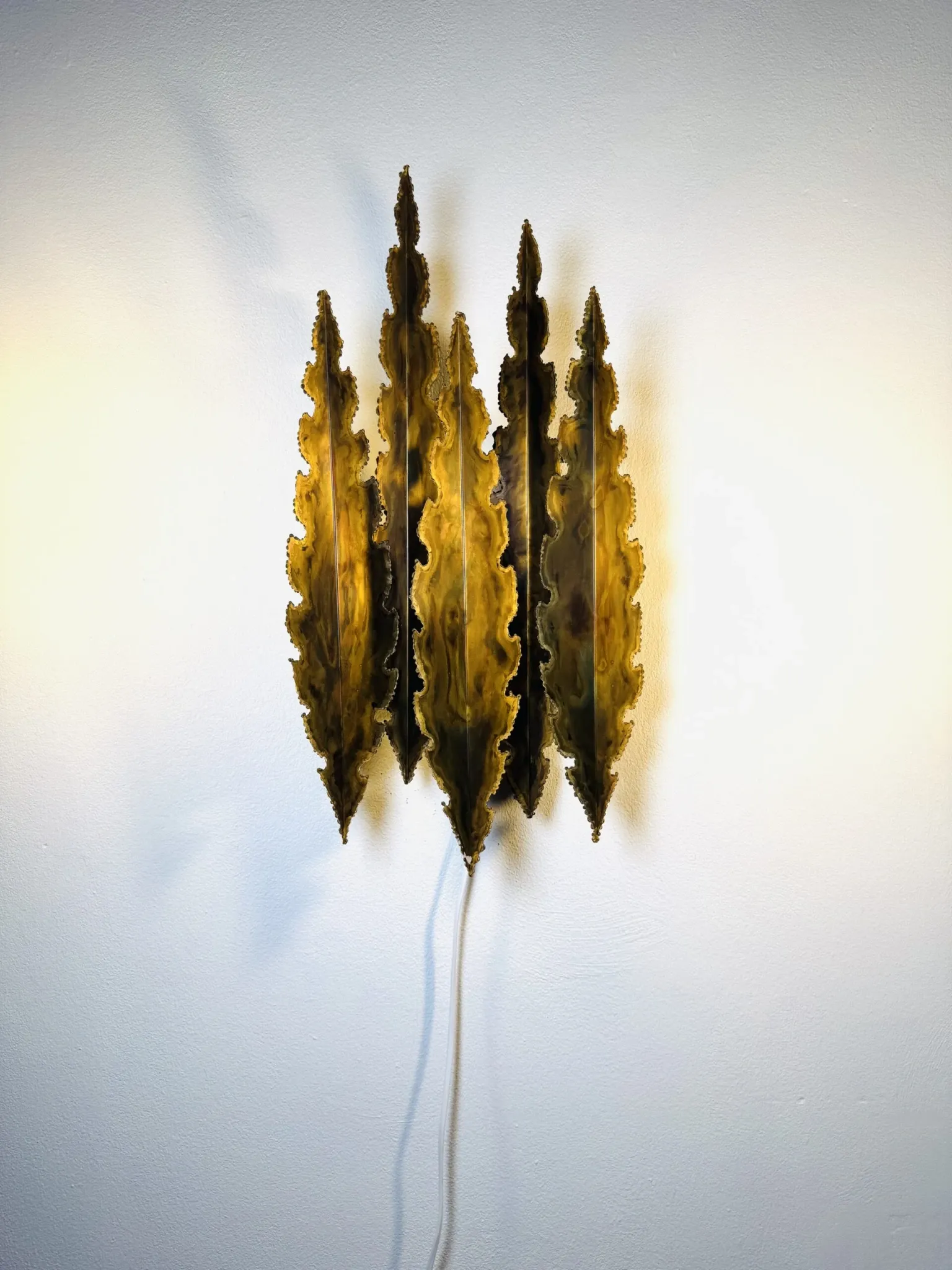 Brutalist Wall Light By Svend Aage Holm-Sørensen For Holm-Sørensen & Co, Denmark, 1960S