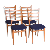 Ensemble de quatre chaises Allemagne années 1960