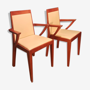 Pair of bridge chairs