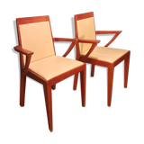 Pair of bridge chairs