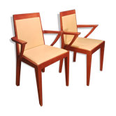 Paire de fauteuils bridge