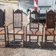 Lot of Renaissance caquetoire armchairs