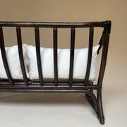Two-seater rattan bench