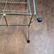 Vintage brass magazine rack – Wire design – 1950s/60s